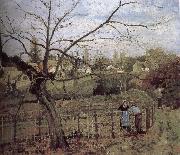 Camille Pissarro fence USA oil painting artist